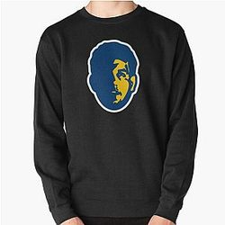 Frank Mir Pullover Sweatshirt in Blue and Yellow