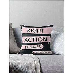 Franz Ferdinand right action Throw Pillow