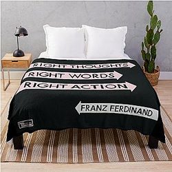 Franz Ferdinand right thoughts right words right action Throw Blanket