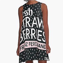 Franz Ferdinand fresh strawberries A-Line Dress