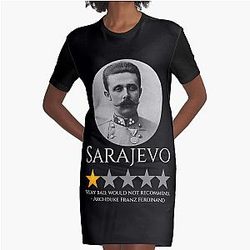 History Meme - Archduke Franz Ferdinand - World War I Graphic T-Shirt Dress