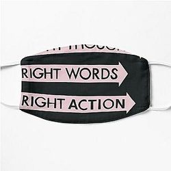 Franz Ferdinand right thoughts right words right action Flat Mask