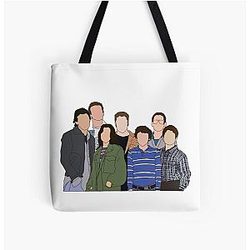 Freaks and Geeks Alle afdrukken tote tas tonen