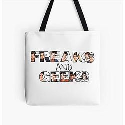 Freaks and Geeks Alles afdrukken tote tas gieten