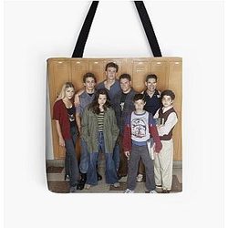 Freaks and Geek Gooi alles over afdruk tote tas