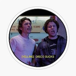 Freaks and Geeks Disco Sucks Sticker