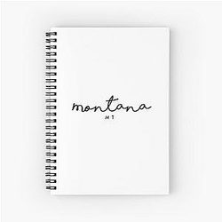 Montana State of America Spiral Notebook