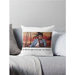 Do You Know What A Hassa Is Tony Montana Throw Pillow