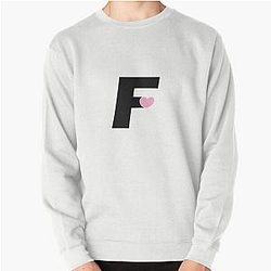 Fresh Love F Pink Pullover Sweatshirt