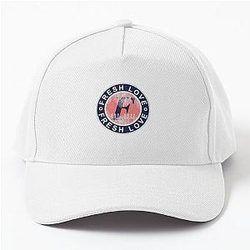 Fresh Love Athletic Apparel Est. 2022 Red and Blue Circle Baseball Cap