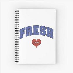 Fresh Love Merch Fresh Love Logo Spiral Notebook