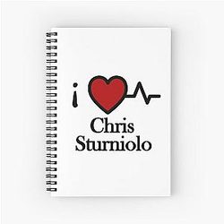 I Love Chris Sturniolo Spiral Notebook