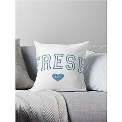 Fresh Love Blue ❤️ Throw Pillow