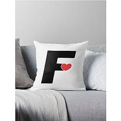 Fresh Love F Throw Pillow