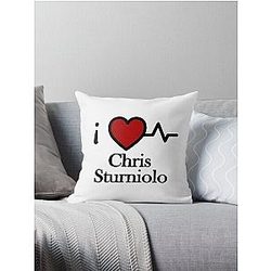 I Love Chris Sturniolo Throw Pillow