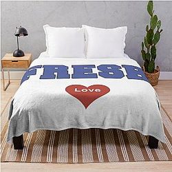 Fresh Love Merch Fresh Love Logo Throw Blanket