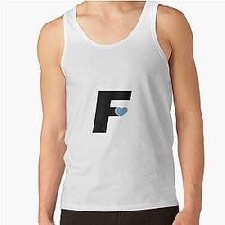 Fresh Love F Blue Tank Top