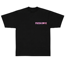 Pink Heart Logo Chest LA 0805 Fresh Love T-Shirts