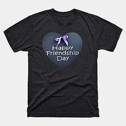 Celebrate International Friendship Day on August 4, with a Happy greeting on a heart shape blackboard Classic T-shirt TP1002