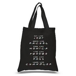 Friends Bags - F.R.I.E.N.D.S Quote 100% Cotton Tote Bag FRI3012