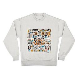 Iconic Moments Doodle Art TTPM0303 Friends TV Show Sweatshirts