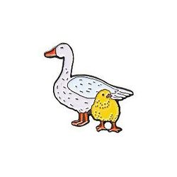 Friends Pins - Chick &amp; Duck Enamel Pin FRI3012