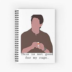 Friends TV Show Notebook - This is not good for my rage. Spiral Notebook
