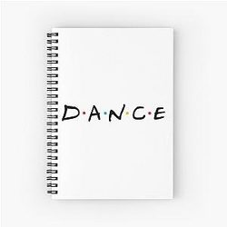 Friends TV Show Notebook - Dance Spiral Notebook