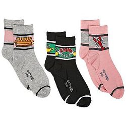 Friends Socks -  Womens Novelty Quarter Socks | 3 Pairs FRI3012