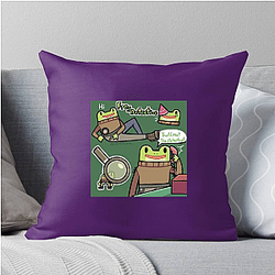 Frog Detective is a mystery game series Frog Detective Pillows Cover