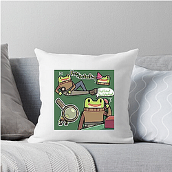 Frog Detective is a mystery game series Frog Detective Pillows Cover