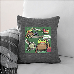 Frog Detective is a mystery game series Frog Detective Pillows Cover