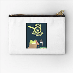Frog Detective's main character is the Frog Detective Frog Detective Zipper Pouches