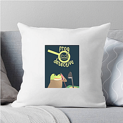 Frog Detective's main character is the Frog Detective Frog Detective Pillows Cover