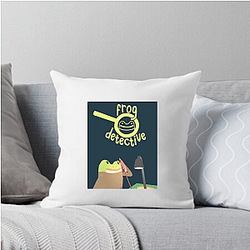 Frog Detective's main character is the Frog Detective Frog Detective Pillows Cover