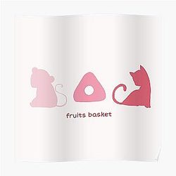 Fruits Basket Posters - Minimalist Fruits Basket  Poster RB0909