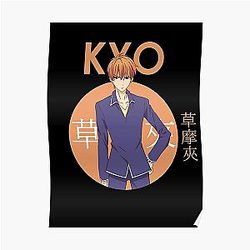 Fruits Basket Posters - Kyo Sohma Fruits Basket Circle Anime Poster RB0909
