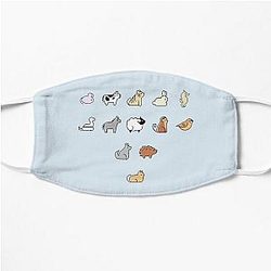 Fruits Basket Face Masks - Fruits Basket Animals Poster Flat Mask RB0909