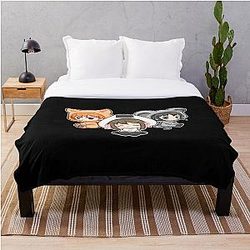 Fruits Basket Blanket - Fruits Basket T-ShirtChibi Fruits Basket Kyo Tohru Yuki Throw Blanket RB0909