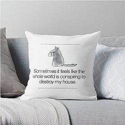 Fruits Basket Pillows - Shigure - "Sometimes it feels like the whole world is conspiring to destroy my house" Throw Pillow RB0909