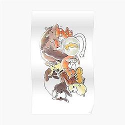 Fruits Basket Posters - Fruits Basket  Zodiac Animals + Rice ball Poster RB0909