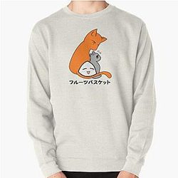 Fruits Basket Sweatshirts - Kyō Yuki Onigiri/Cat mouse Onigiri Pullover Sweatshirt RB0909