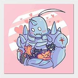 Fullmetal Alchemist Posters - Fullmetal Alphonse and Kittens Poster TP2107