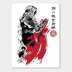 Fullmetal Alchemist Posters - Edward sumi-e Poster TP2107