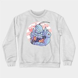 Fullmetal Alchemist Sweatshirts - Fullmetal Alphonse and Kittens Sweatshirt TP2107