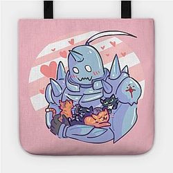 Fullmetal Alchemist Bags - Fullmetal Alphonse and Kittens Tote TP2107