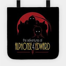 Fullmetal Alchemist Bags - Adventures of Alphonse &amp; Edward Tote TP2107