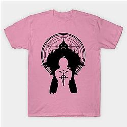 Fullmetal Alchemist T-Shirts - FMA - Edward and Alphonse human transmutation circle T-Shirt TP2107