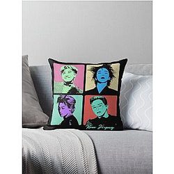 Kwon Jiyong Pop Art Shirt, G-Dragon Retro Throw Pillow