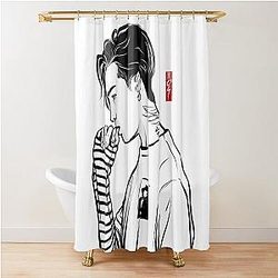 G-Dragon Illustration Style Shower Curtain